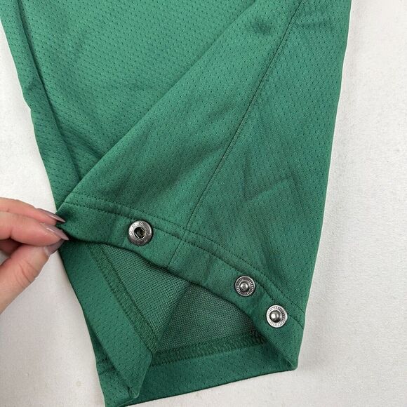 Eastbay SportSource Green Elastic Waist Track Pants Snap Leg Crop Sz YL Youth L - Picture 6 of 10